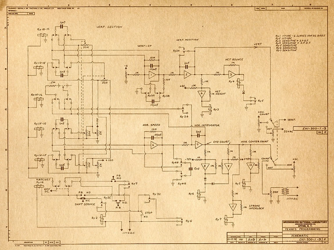 Tennis for Two Schematic