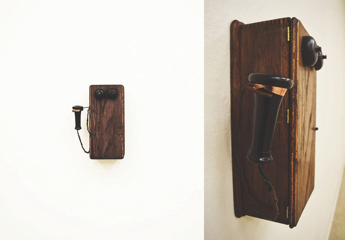 Wall-mounted phone in the Jacob exhibit (image care of Danielle Morgan)