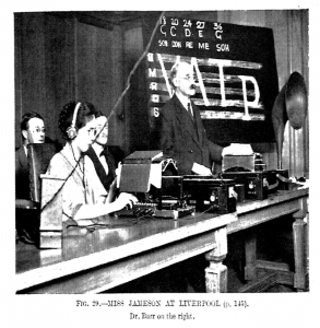 Mary Jameson Demonstrating the Optophone